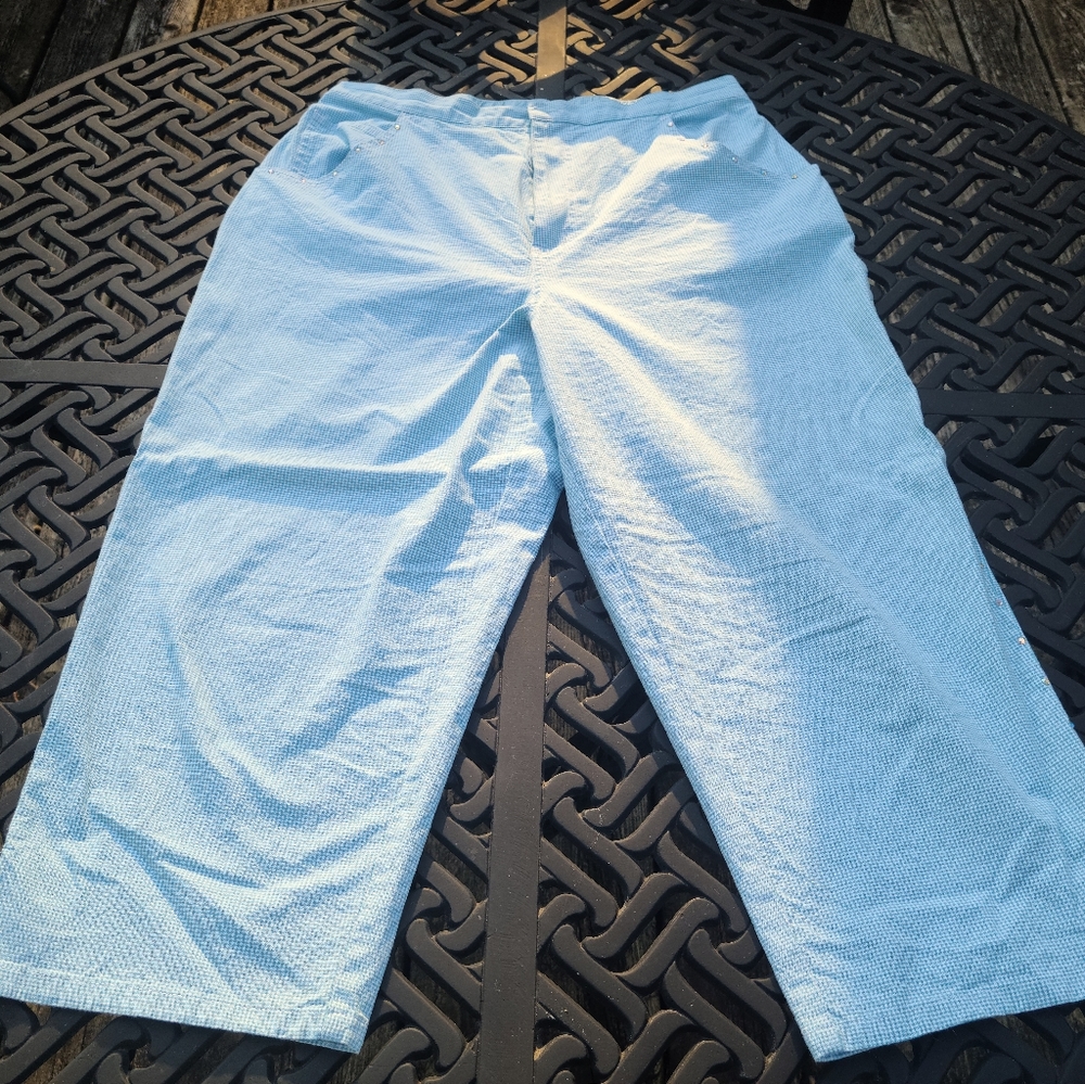 Gingham Capris